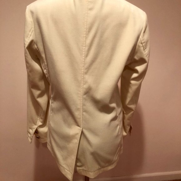 TETE HOMME JAPANESE BRAND CREAM SARTORIAL BLAZER DINNER JACKET 40 US 50 EU - Picture 4 of 8